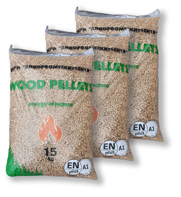 Πέλλετ Eco Pin — 70 σάκοι των 15 kg, πιστοποίηση DINplus και ENplus A1