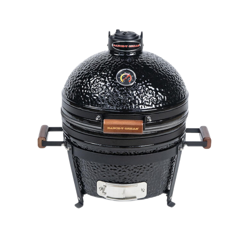 RANCH-T® ψησταριά Kamado - επιτραπέζια ψησταριά Junior 16 ίντσες — μαύρο
