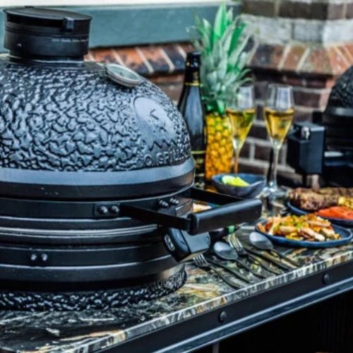 IQ GRILLS® - Classic 21 ίντσες - ψησταριά Kamado με πλήρη αξεσουάρ — μαύρο