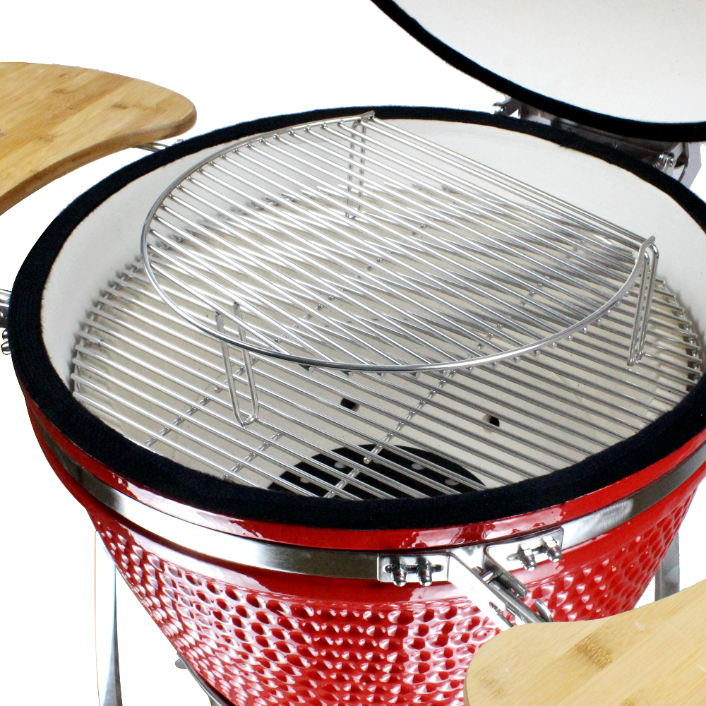 RANCH-T® ψησταριά Kamado - Classic 24 ίντσες - με σούβλα — κόκκινο