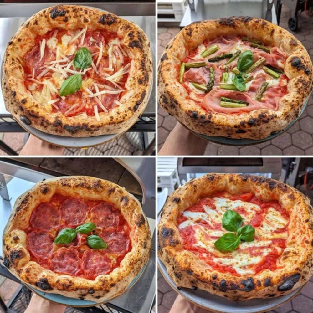 Pizza Party® Emozione φούρνος πίτσας υγραερίου για 2 πίτσες — πέτρα Saputo Biscotto