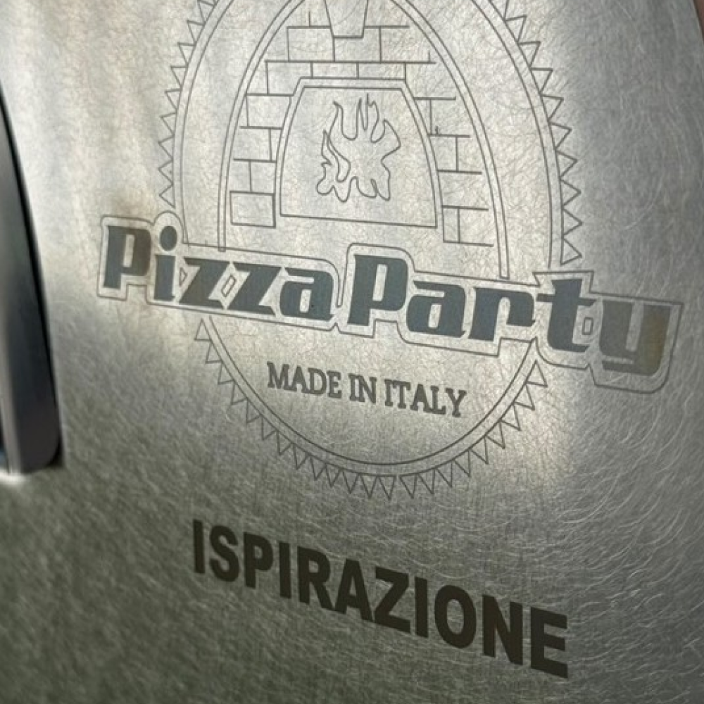 Pizza Party® Ispirazione φούρνος πίτσας υγραερίου για 4 πίτσες — πέτρα Saputo Biscotto