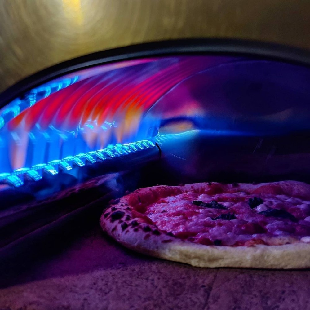 Pizza Party® Ardore φούρνος πίτσας υγραερίου για 1 πίτσα — πυρίμαχη πέτρα