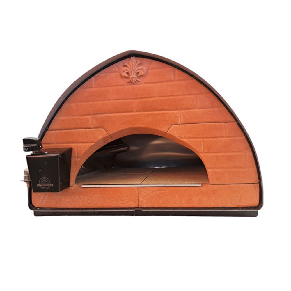 Pizza Party® Bollore φούρνος πίτσας ξύλου και υγραερίου για 2 πίτσες — πυρίμαχη πέτρα