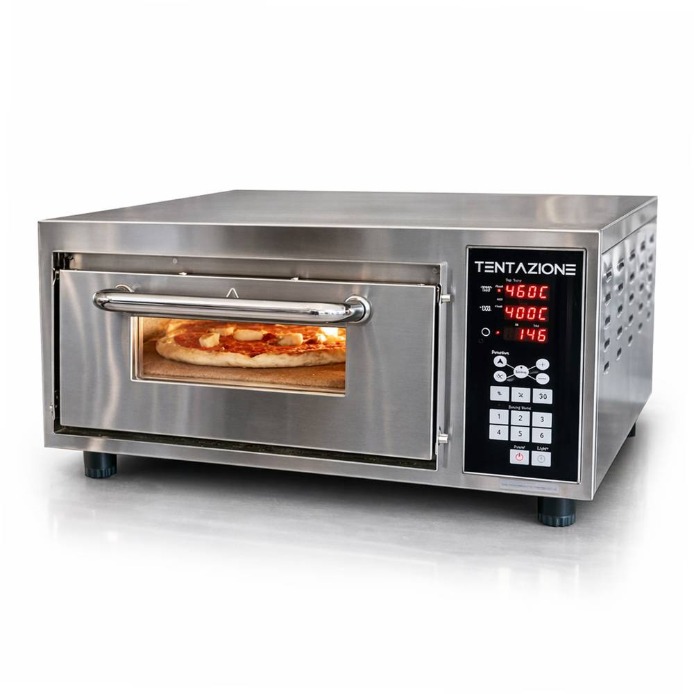 Tentazione MAX GT3 500 °C ηλεκτρικός φούρνος πίτσας — πέτρα Biscotto, 2 cm