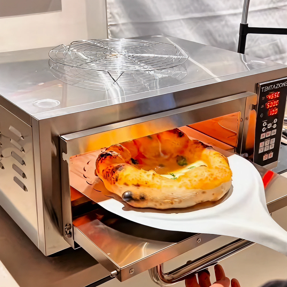 Tentazione MAX GT3 500 °C ηλεκτρικός φούρνος πίτσας — πέτρα Biscotto, 3 cm
