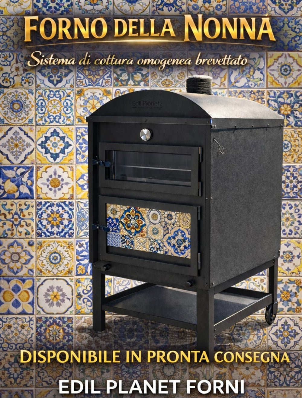 Edil Planet Forni® Forno Della Nonna ξυλόφουρνος — βασική έκδοση / χωρίς καμινάδα