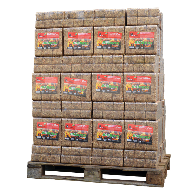 Παλέτα μπρικέτες ξύλου BioBriq MegaRuf (972 kg)